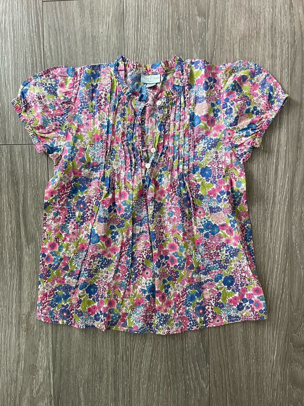 Papo d’Anjo Liberty print  Short Sleeve Blouse